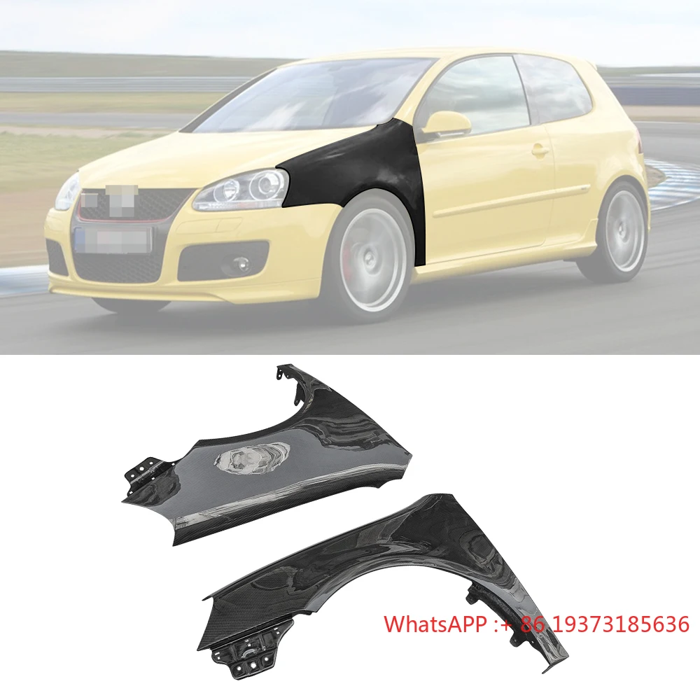 

Передний бампер из углеродного волокна в стиле OEM, боковые брызговики крыльев, кузов автомобиля для Volkswagen VW Golf 5, GTI, автоматическая настройка