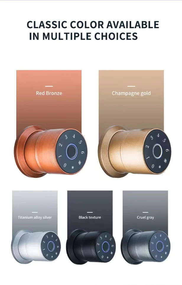 Smart Door Knob with Keypad, Smart Door Lock Fingerprint Door Lock with Keypad, App Control, Great Door Lock for Bedrooms,Cloak