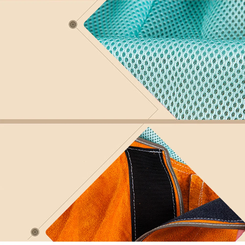 لحام واقي من جلد البقر معزول للحرارة لغطاء رأس الرقبة، قبعة لحام آمنة، لحام بحجم حر #1