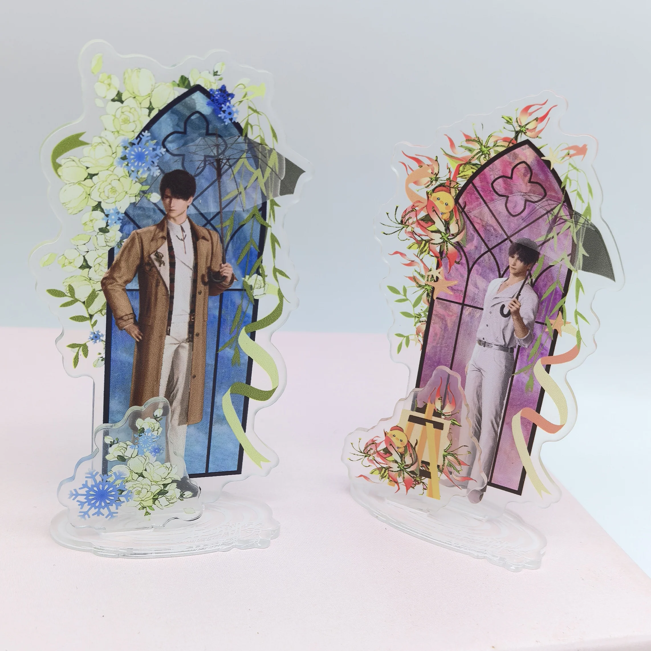1Pc Love and Deepspace Caleb Sylus Xavier Zayne Rafayel Premium Anime Standee Acrylic Desktop Ornament Brooch Design Collectible