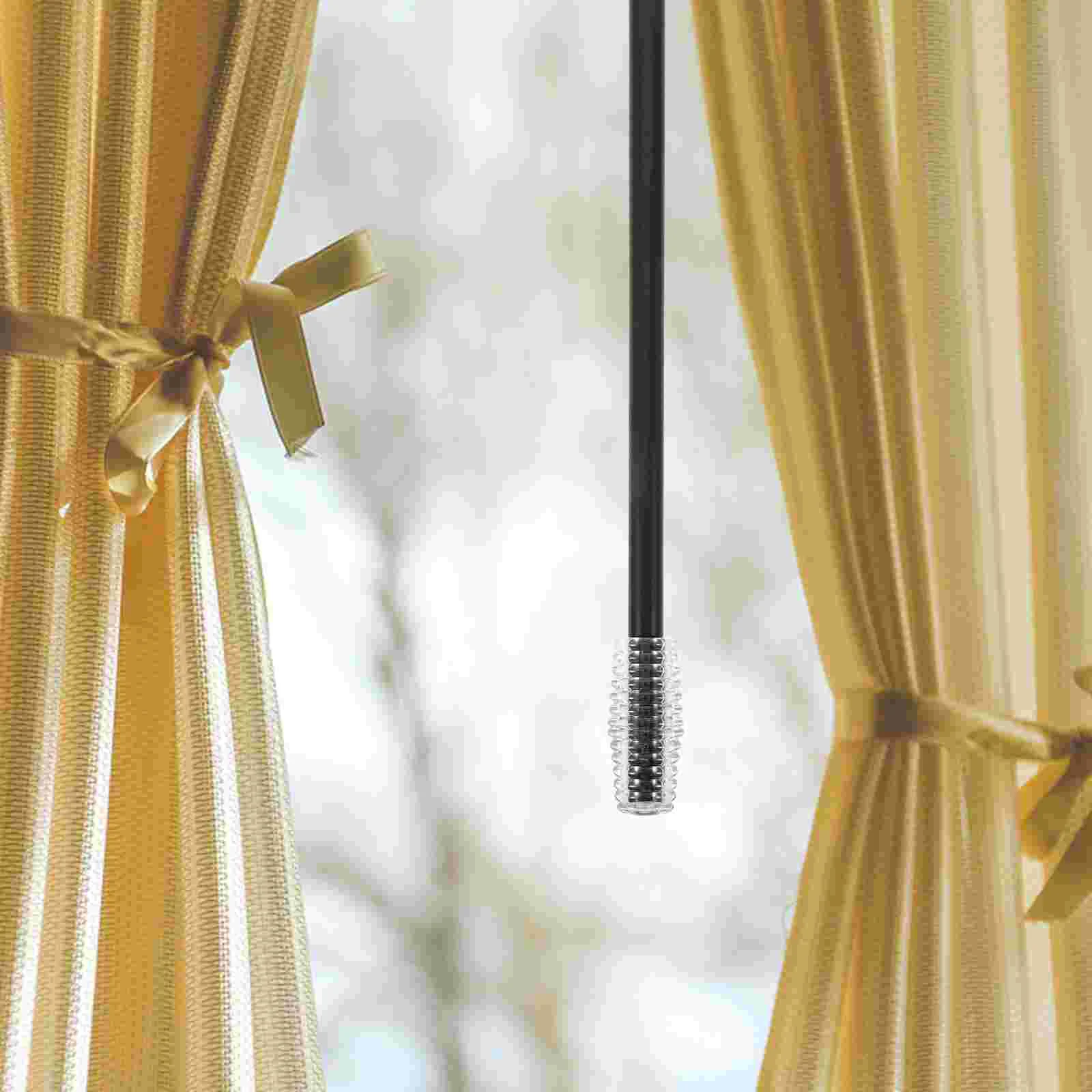 Outdoor Balcony Curtain Track Threaded Handle Pull Wand For Curtains Drapery Rod Rods Drapes Long Stick Blinds