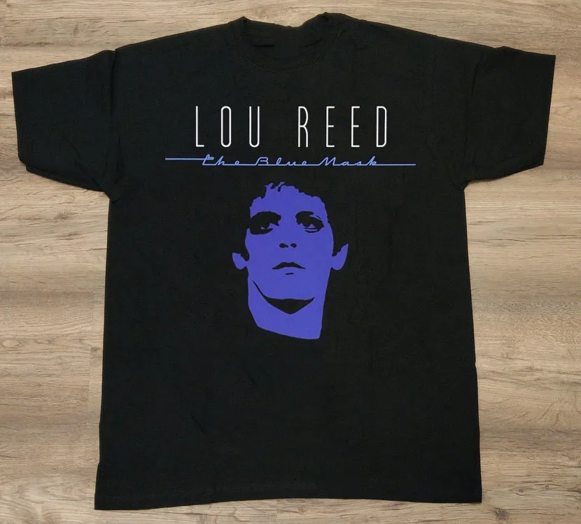 Hot Trend Lou Reed The Blue Mask Black Cotton Full Size Shirt PP660