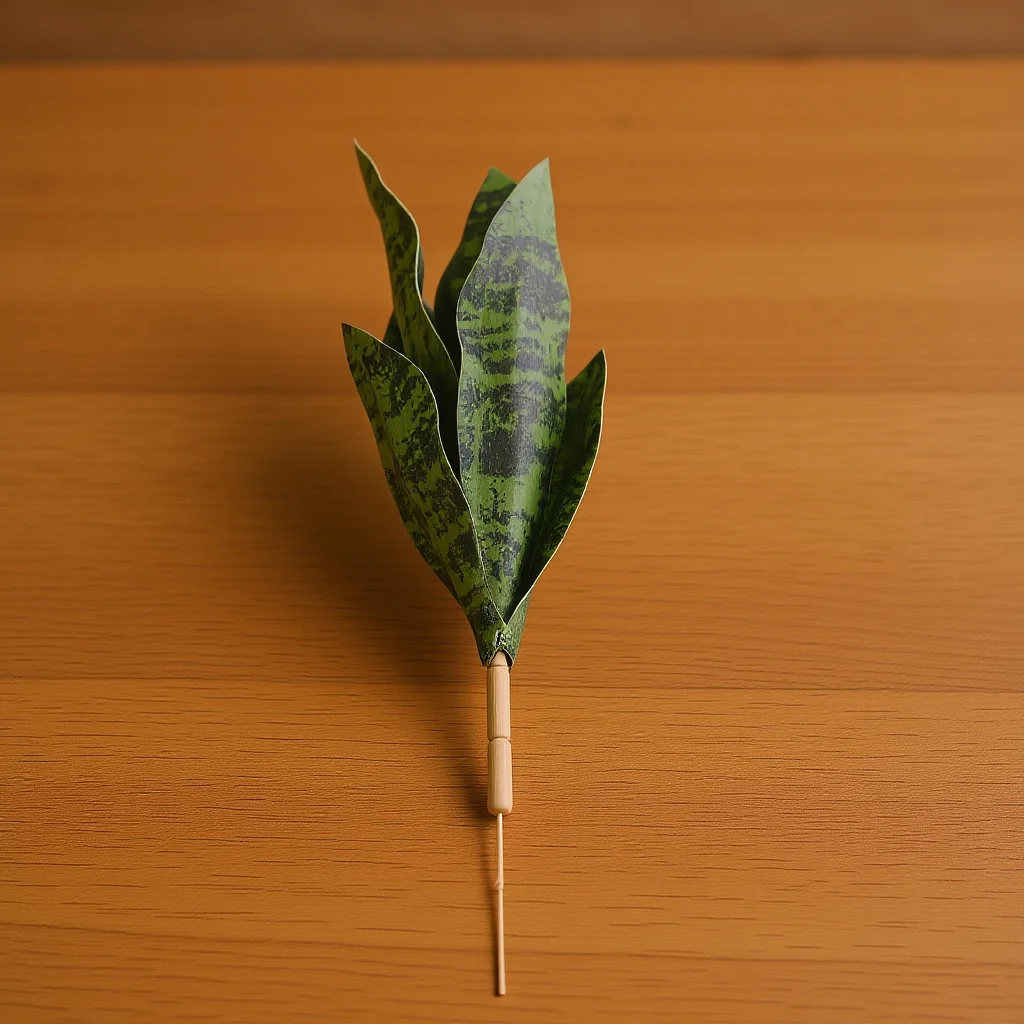 

Fake Snake Plant Green Leaf Ornament Realistic Artificial Sansevieria for Room Home Decor Elegant Faux Plants Arrangement