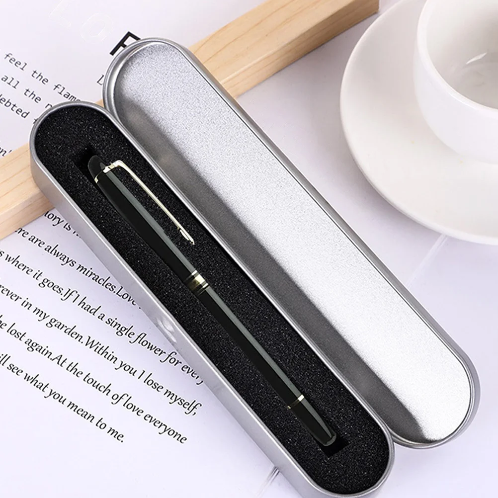 

6Pcs Metal Pencil Organizer Durable Hard Case with Sponge Liner for Pens Crayons Markers Protection Metal Pencil Box