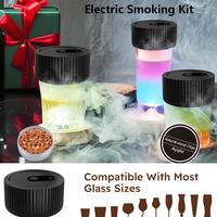 Electric Whiskey Cocktail Smoker Kit 6 Flavors Wood Chips Whiskey Smoker Kit Gifts For Men,Dad,Husband Bar Accessories