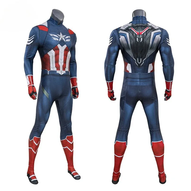 

Американский комбинезон, костюм для косплея, боди с длинными рукавами и 3D принтом, Хэллоуин, маскарад, карнавальные наряды для вечеринок для взрослых lf[5