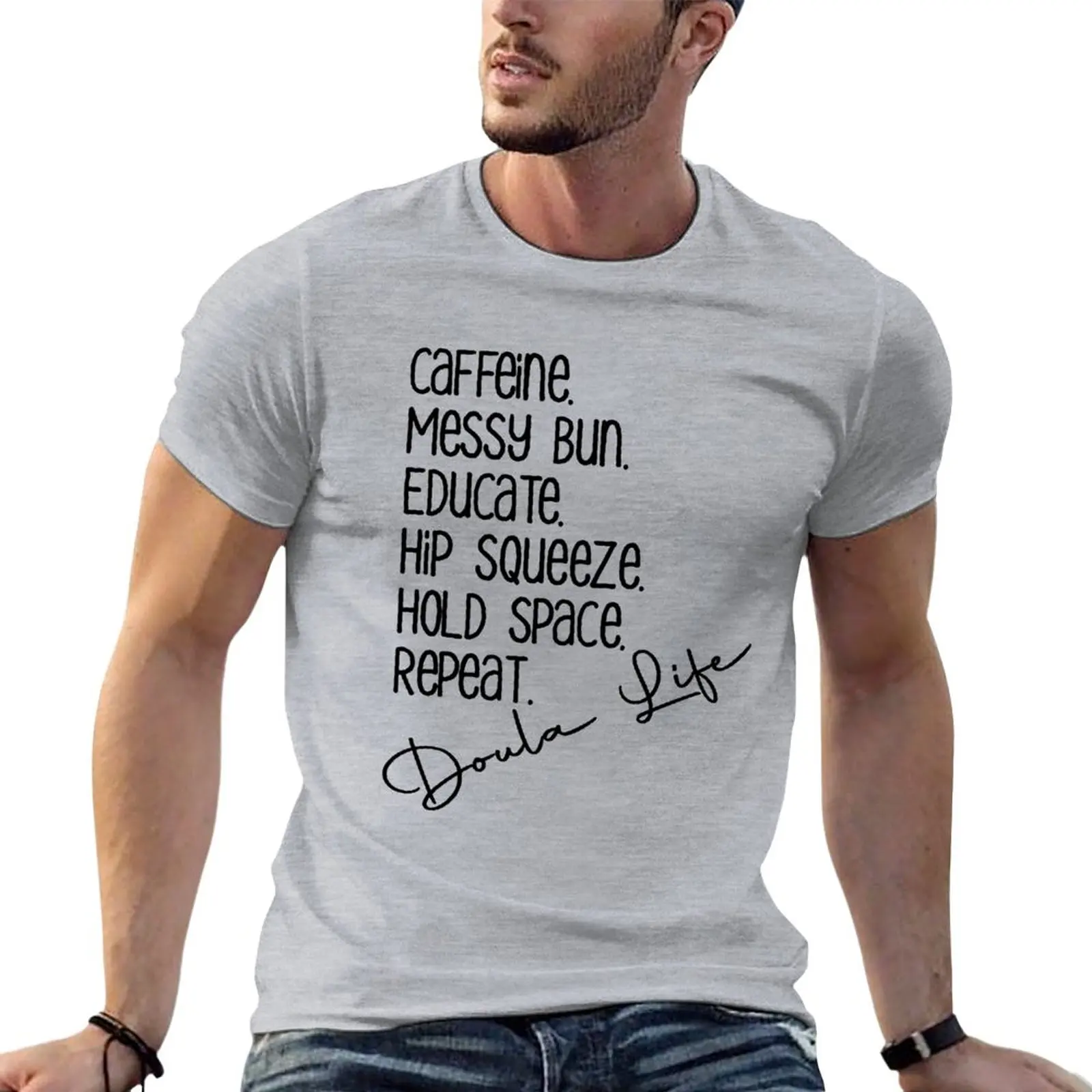 Doula Life T-Shirt tops customizeds oversized t shirt men