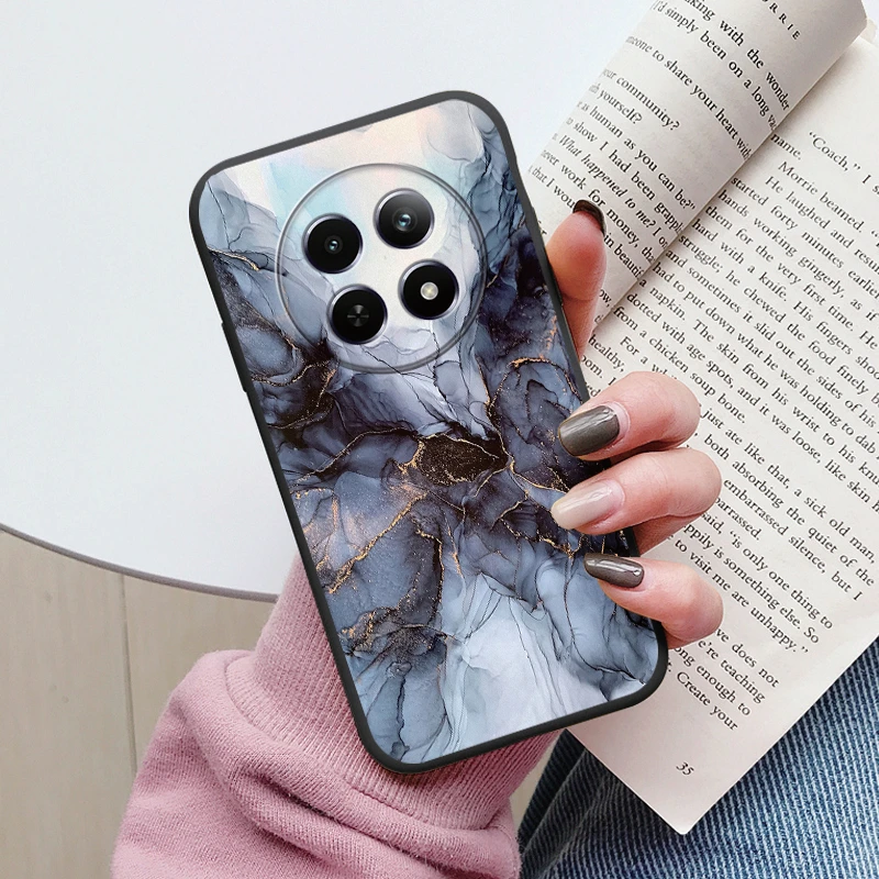 Luxury Case For Realme 12 5G 12X Fundas Marble Art Fashion Pattern Soft TPU Protection Back Cover For Realme12 X Shockproof Bags