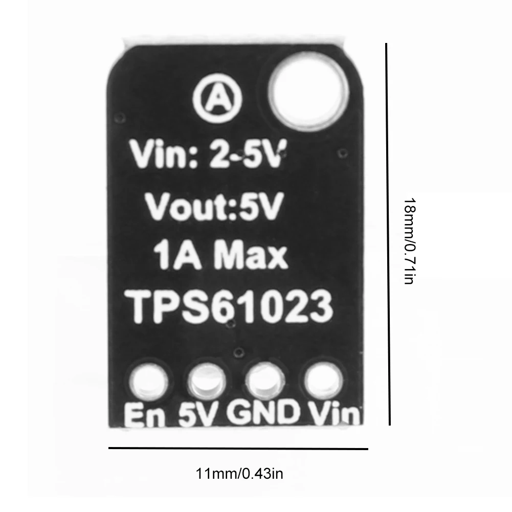 TPS61023 Boost Regulator 5V 1A Step Up Boost Module Board Voltage Step Up Module From 2-5VDC To 5V