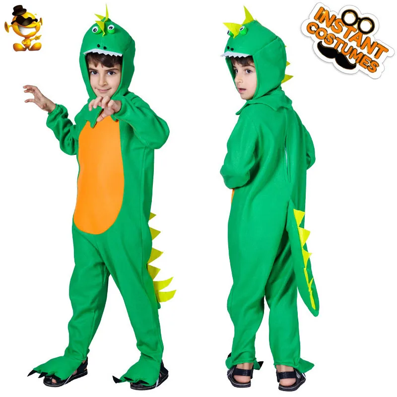 

Adorable Halloween Little Boy Dinosaur Role Play Costume Cute Funny Small Dinosaur Stage Performance Clothing for Kids