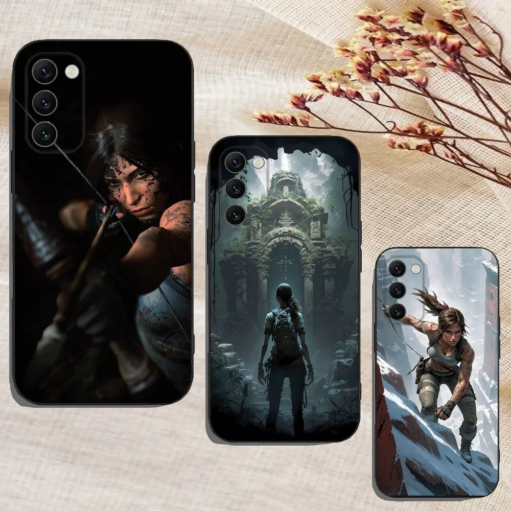 Lara Croft Phone Case For Samsung Galaxy A13,A21s,A22,A31,A32,A52,A53,A71,A80,A91 Soft Black Cover