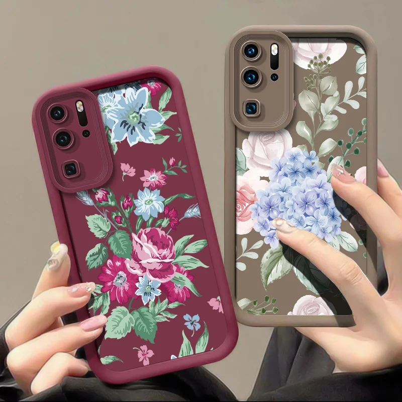 حافظة لهاتف هواوي P50 Pro P40 Lite 5G P30 P20 P Smart Pro Y9 Prime 2019 Y7A Y9S غطاء ناعم مقاوم للصدمات