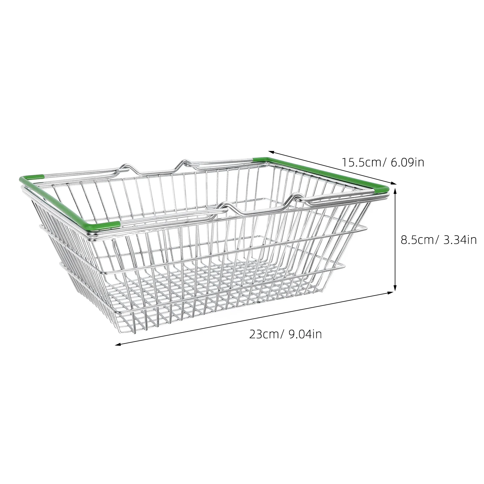 Mini cesta de compras de metal carrinho de compras para crianças fingir jogar jogo de aprendizagem pequena cesta de armazenamento portátil carrinho de compras de ferro