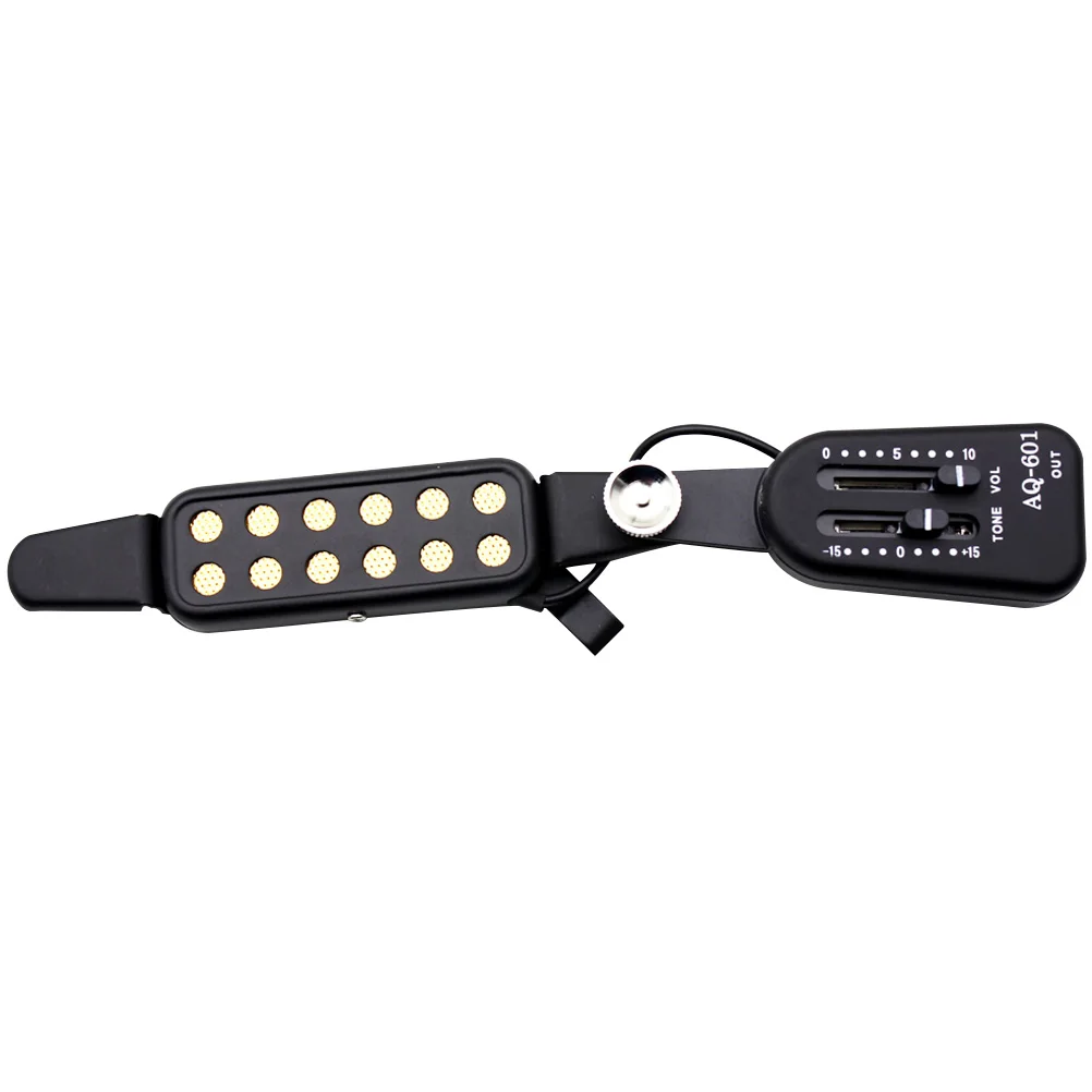 

Sound Hole Pickup for Guitar Acoustic Clip-on Transducer Durable Practical Electric Banjo Ukulele Bass Accessories