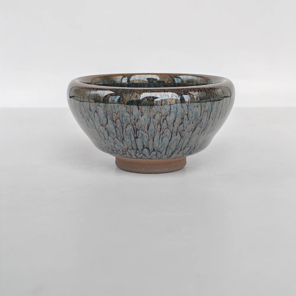 Authentic Jianzhan  Small Tenmokus  Tea Cups 60ml/2.03oz Ceramic Natural Clay Ore Kiln Fired Chinese Ancient Crafts