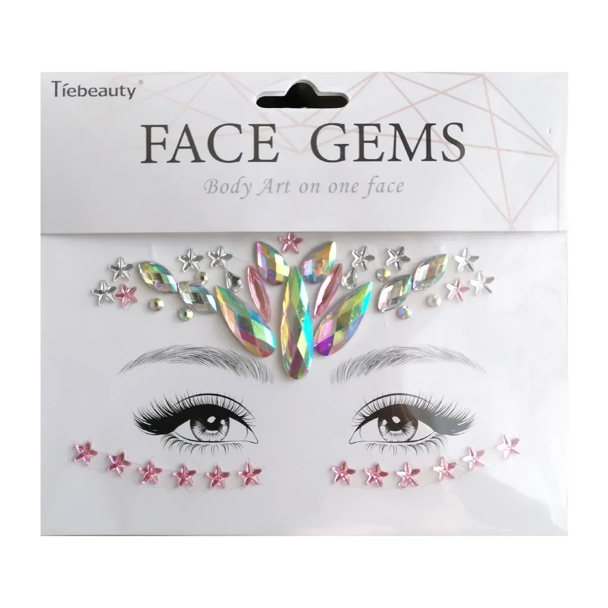 Face Decoration Gems Jewels Shiny Face Stickers Rhinestones Sticker Festival Body Art Decorations Diamond Music Festival Tattoos