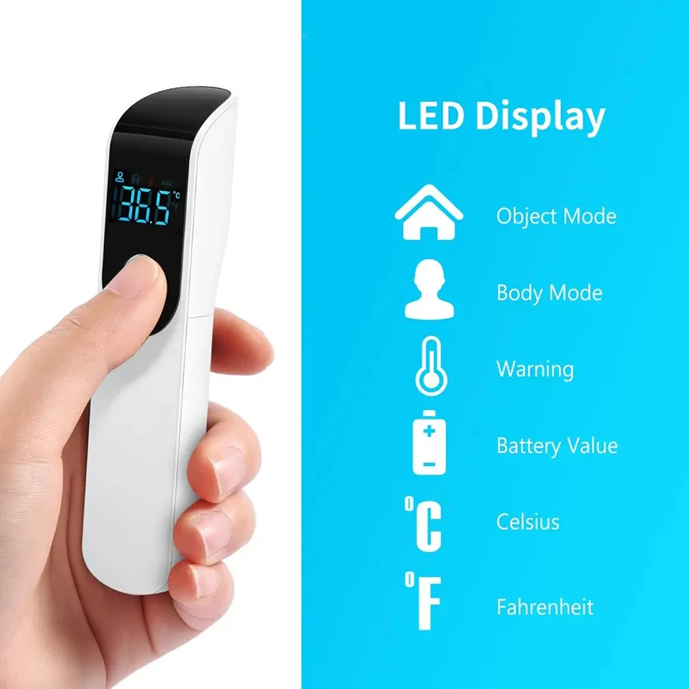 Forehead Digital Thermometer Non Contact Infrared Medical Thermometer Body Temperature Fever Measure Tool for Baby Adults