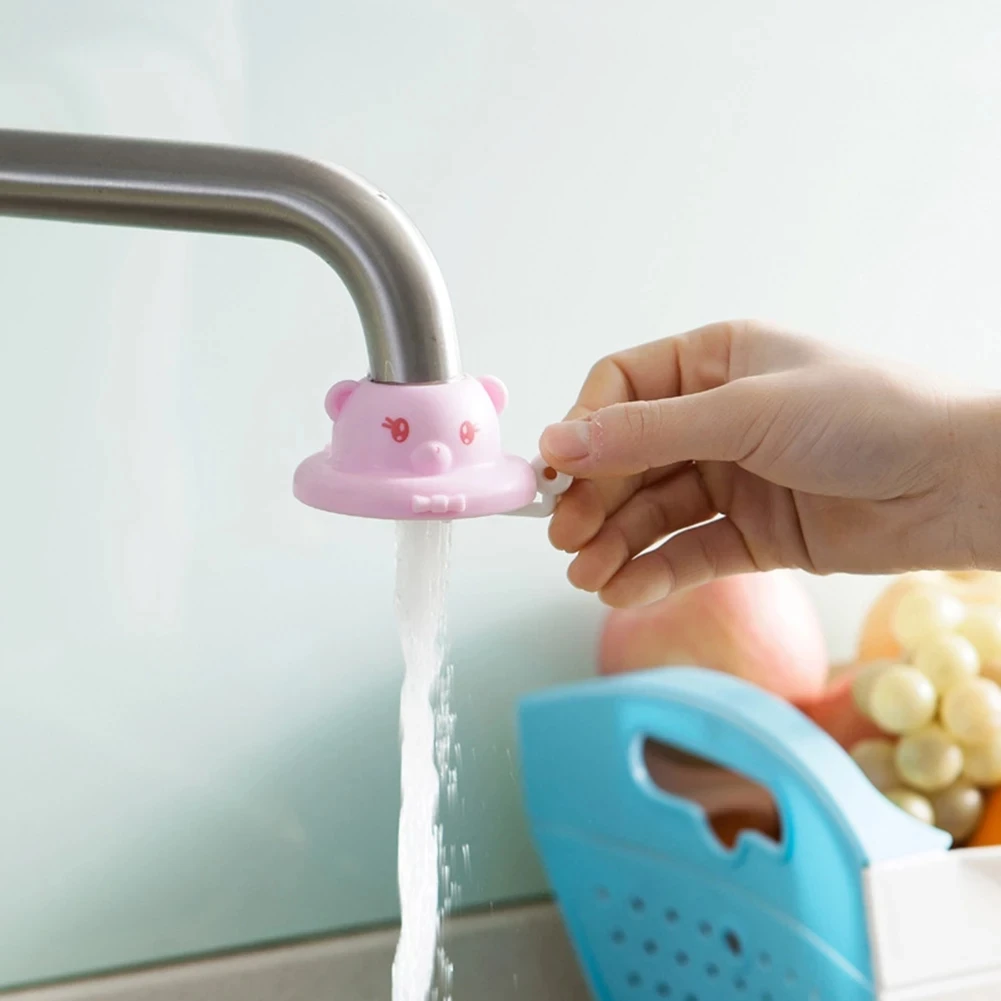Cartoon kitchen Faucet extender Filter Home silicone Anti-Splash Saving Water Tap Nozzle Bubbler for child safety protection