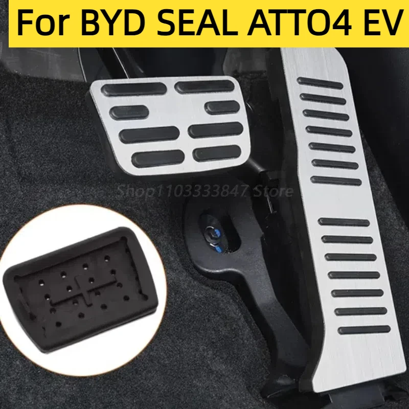 

For BYD SEAL ATTO4 EV Accelerator Pedal New Energy Special Interior Modified Electric Door Brake Anti-skid Pedal Car Accessories