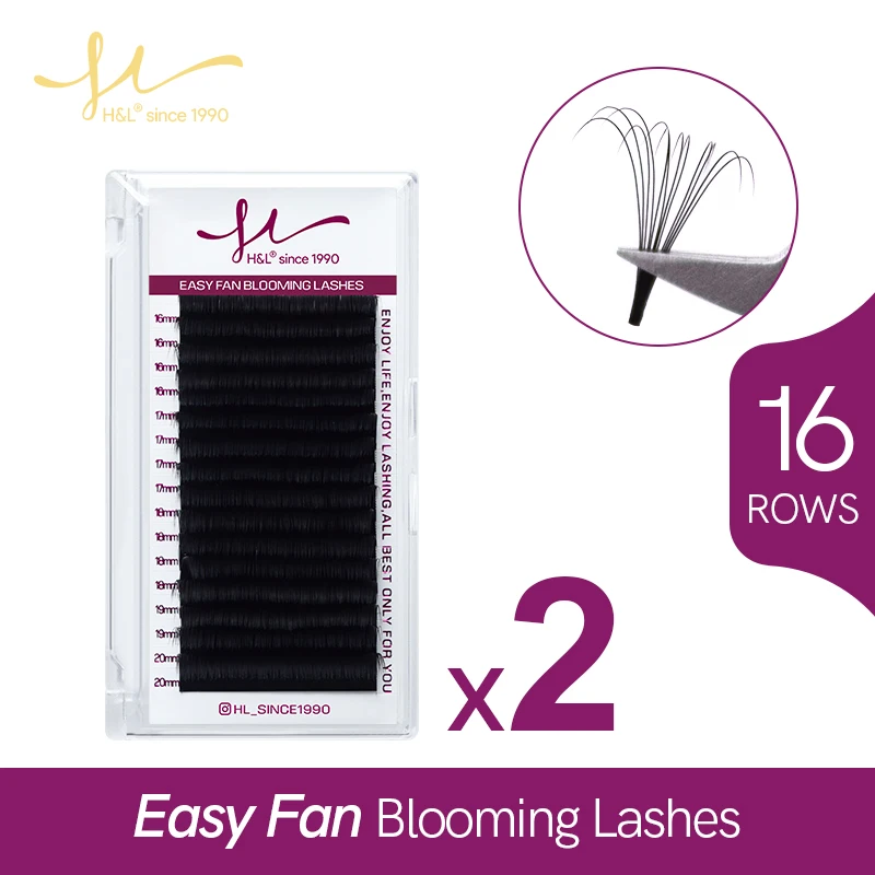 

Easy Fanning Eyelash Extensions Blooming Eyelashes Flare Eyelashes Russian Volume Auto Fan Eyelashes Natural Cilia Silk Lashes