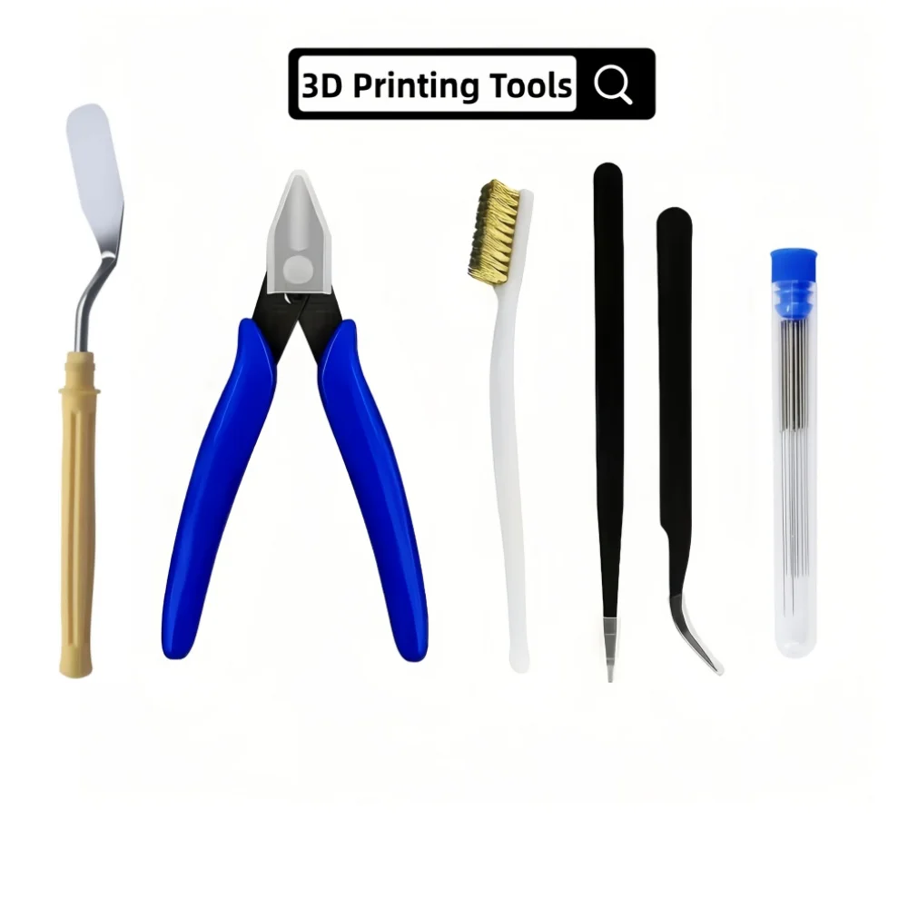 

3D Printing Tools, Multi-Type 3D Printer Tools Including Cleaning Brush, Cleaning Needle, Tweezers, Pliers, 3D Printer Tools