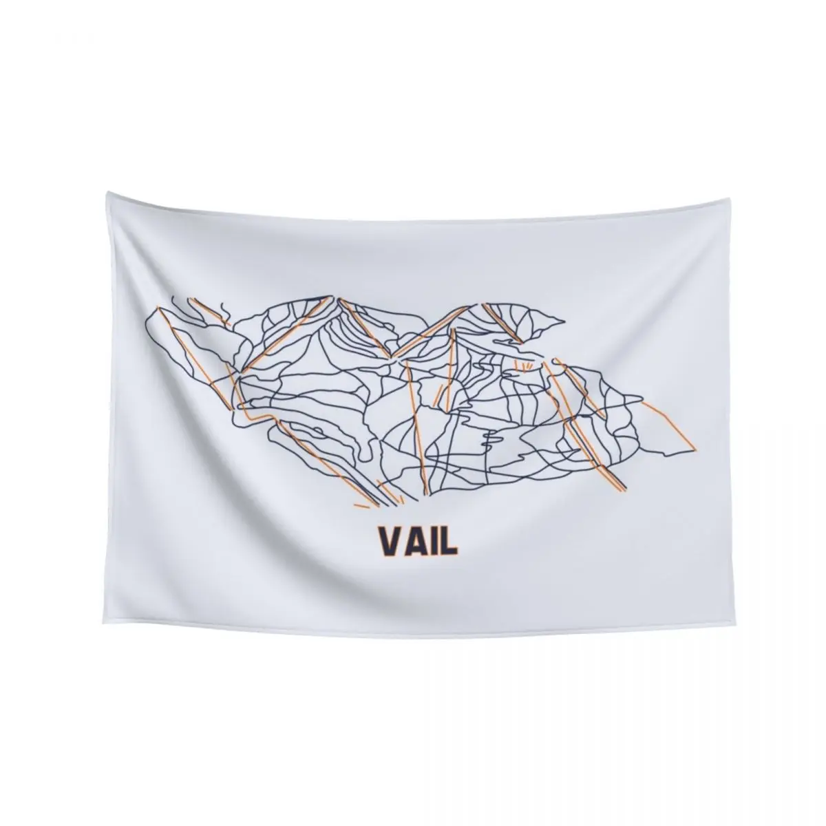 

Vail Trail Map Tapestry Cute Decor Wall Art Room Decor Korean Style Tapestry