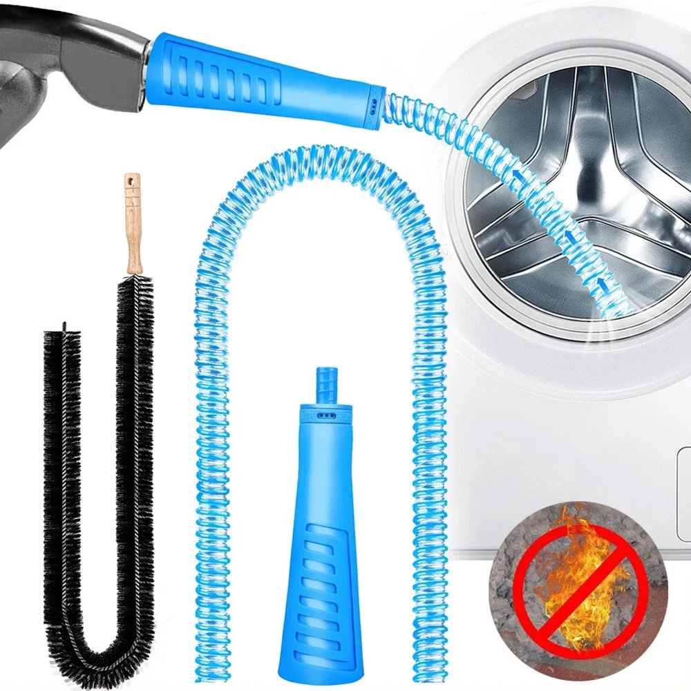 

1PC Dryer Vent Cleaner Kit Vacuum Attachment Hose Dust Cleaner Pipe With Lint Remover Cleaning Brush For Home Washing Machine
