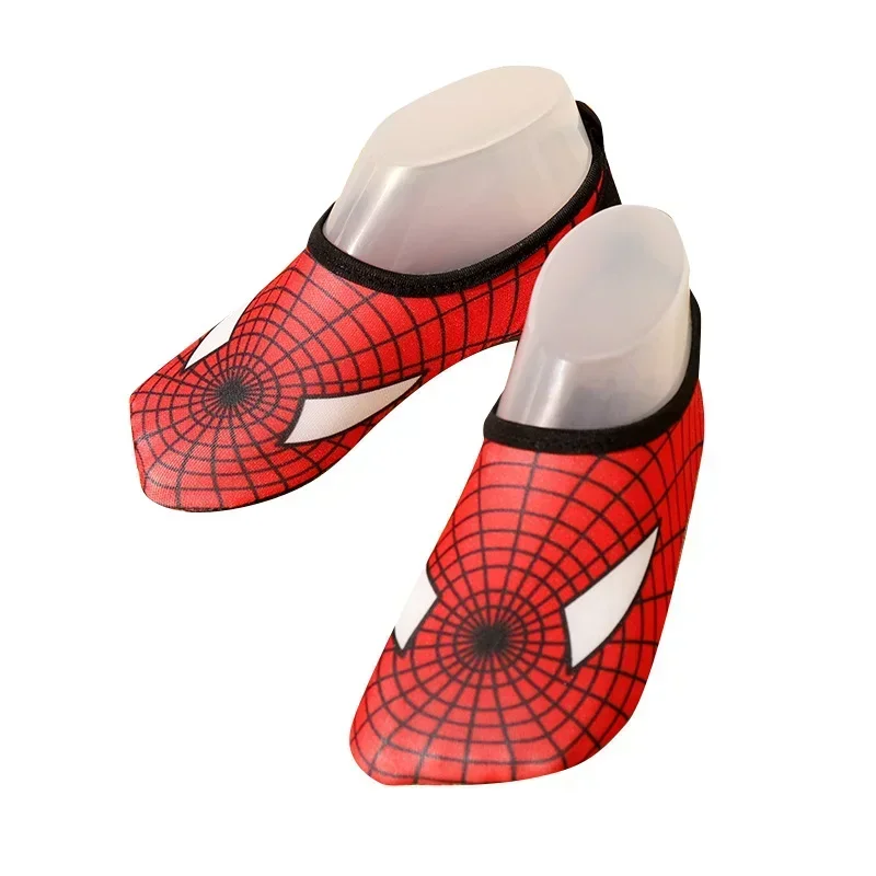 Marvel Spider Man Shoes Outdoor Barefoot Beach Shoes Boys Swim Quick-Dry Slip on Flats Cosplay Water Sport Socks Slipper Gift