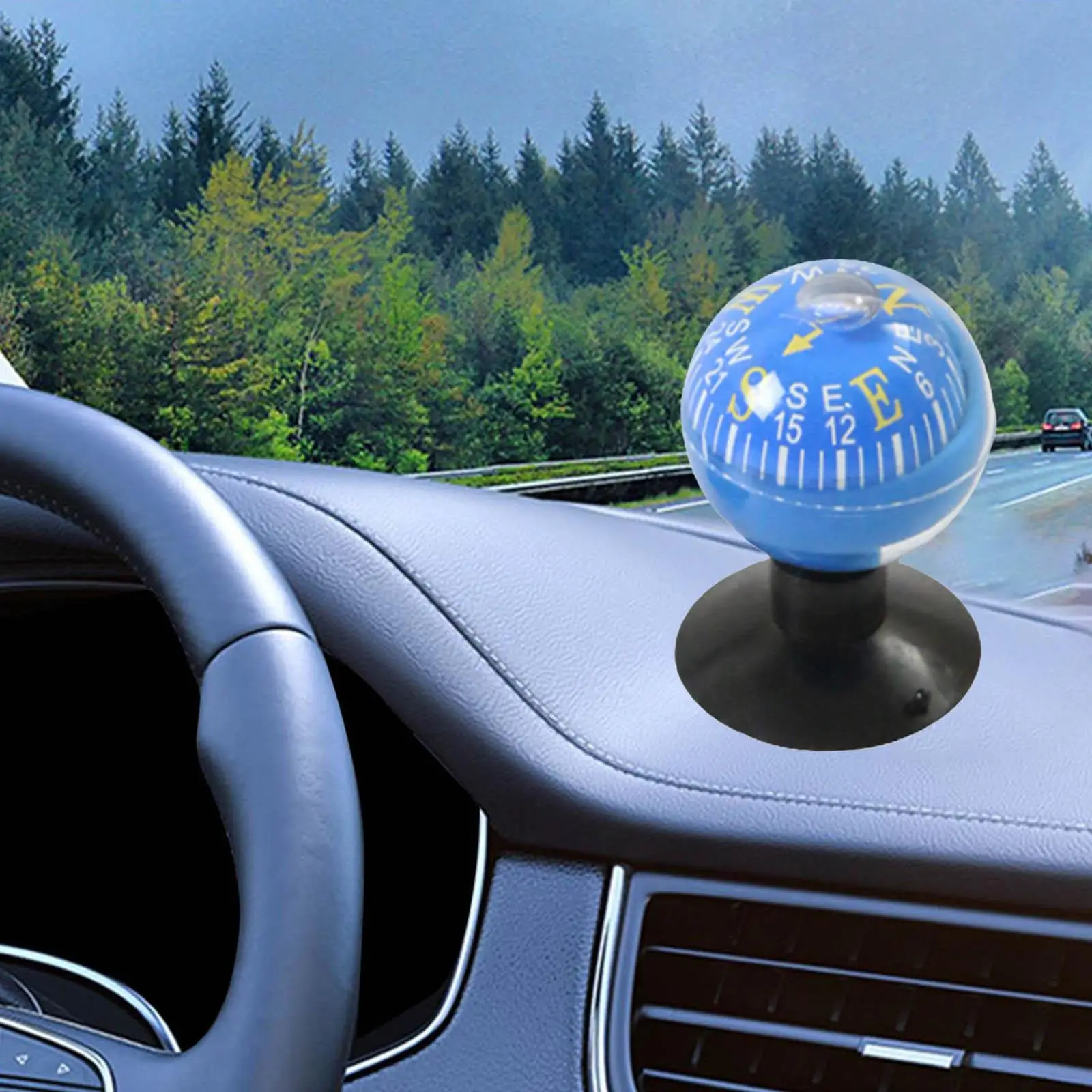 Dashboard Dash Compass Car Compass Find Direction Assembly ,Suction Cup Mini