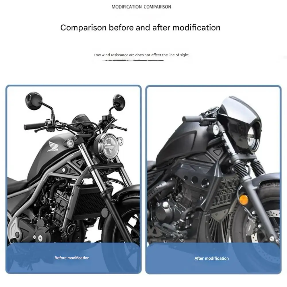 Крышка фары REBEL CM300, переднее лобовое стекло, крышка фары, ретро-стиль, воздушный дефлектор, защитный корпус 300 см, см 300