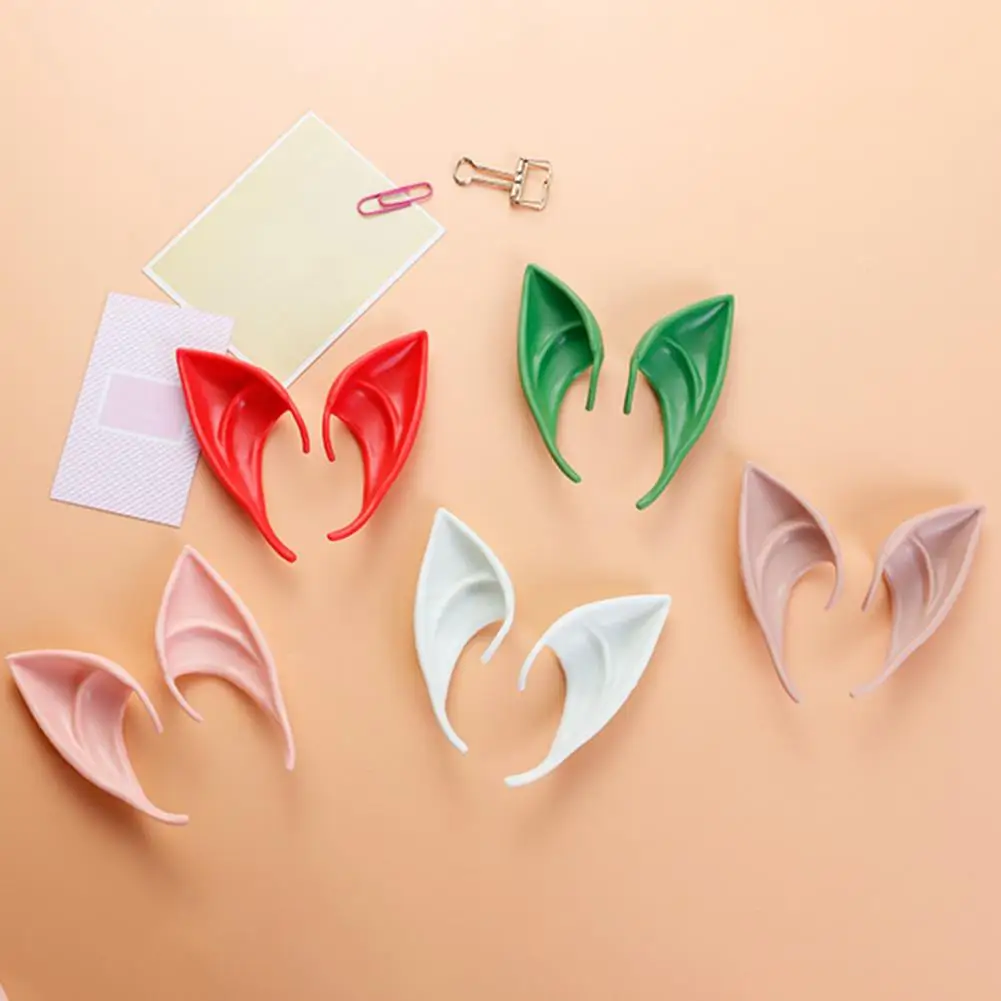 Soft Latex Elf Ears Adorable Soft Latex Elf Ears Cosplay Accessories for Halloween Christmas Parties Anime Dress Up Elf Ears