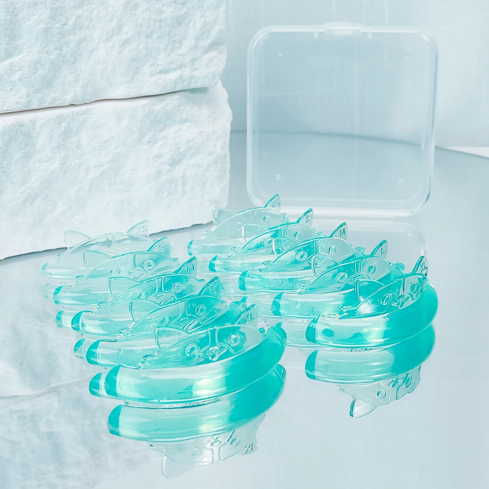 PERMANIA 5 Paar C Curl Silikon Wimpern Dauerwelle Pads Klebrige Wimpern Stange Schild Heben 3D Wimpern Curler Zubehör Make-Up-Tool