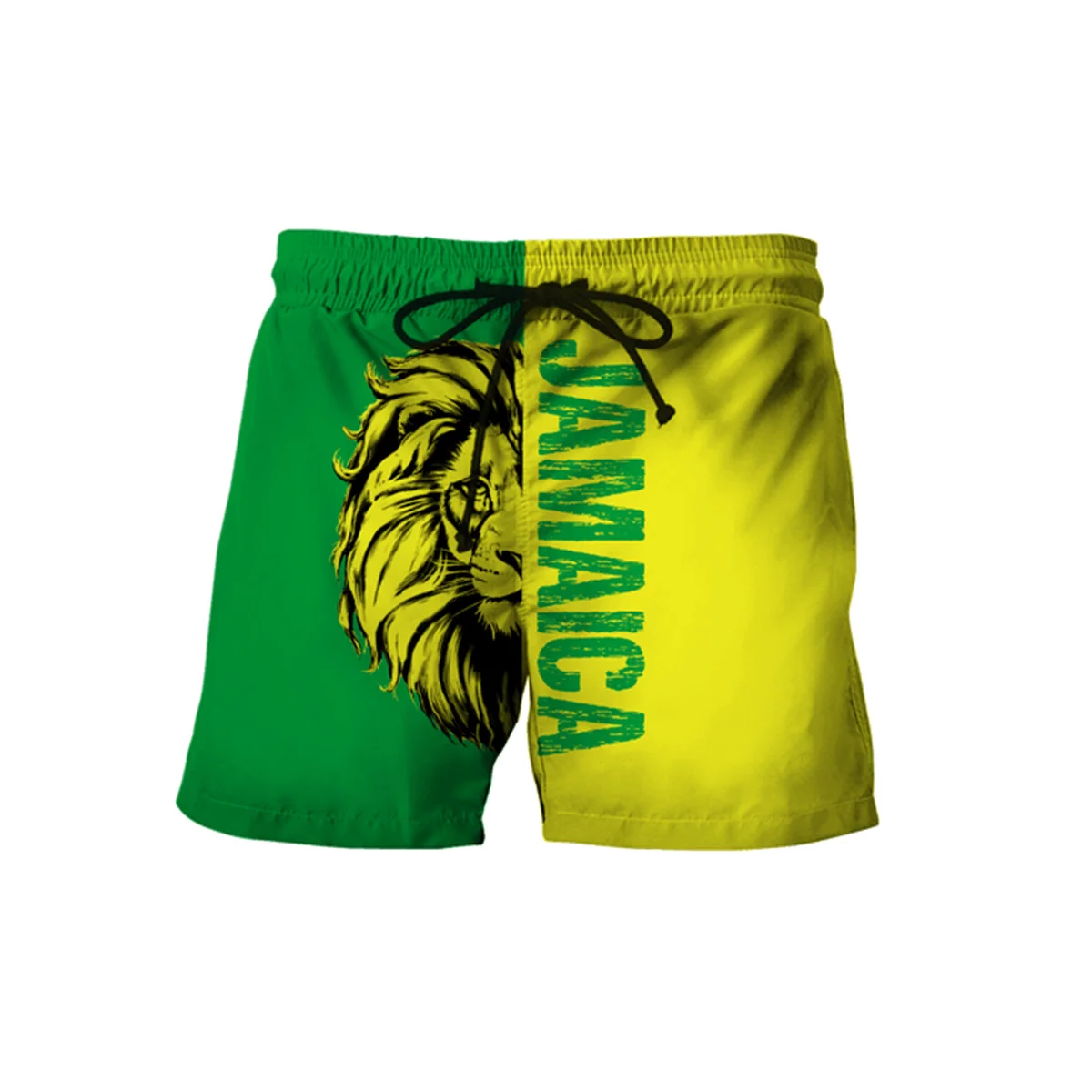 Summer Men Board Shorts 3D JAMAICA Lion Reggae Bob Marley Fashion Men's Bermuda Beach Shorts Trousers Plus Size 6XL Quick Dry-66