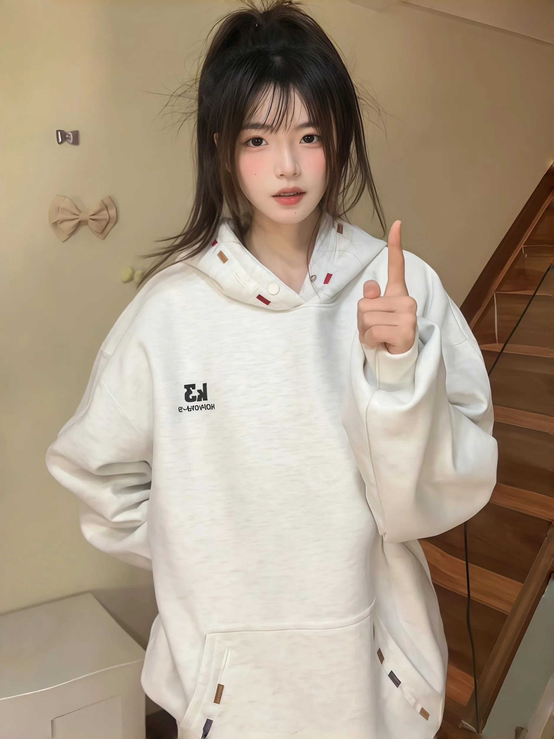 

Толстовка с капюшоном 500 г, утепленная, с радужной вышивкой, на флисовой подкладке, осенне-зимняя, в американском стиле, для отдыха