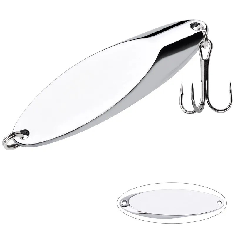 12pcs Metal Spinner Spoon Lures 10g 14g 21g-65g Trout Fishing Lure Hard Bait  Sequins Paillette Artificial Baits Fishing Tackle