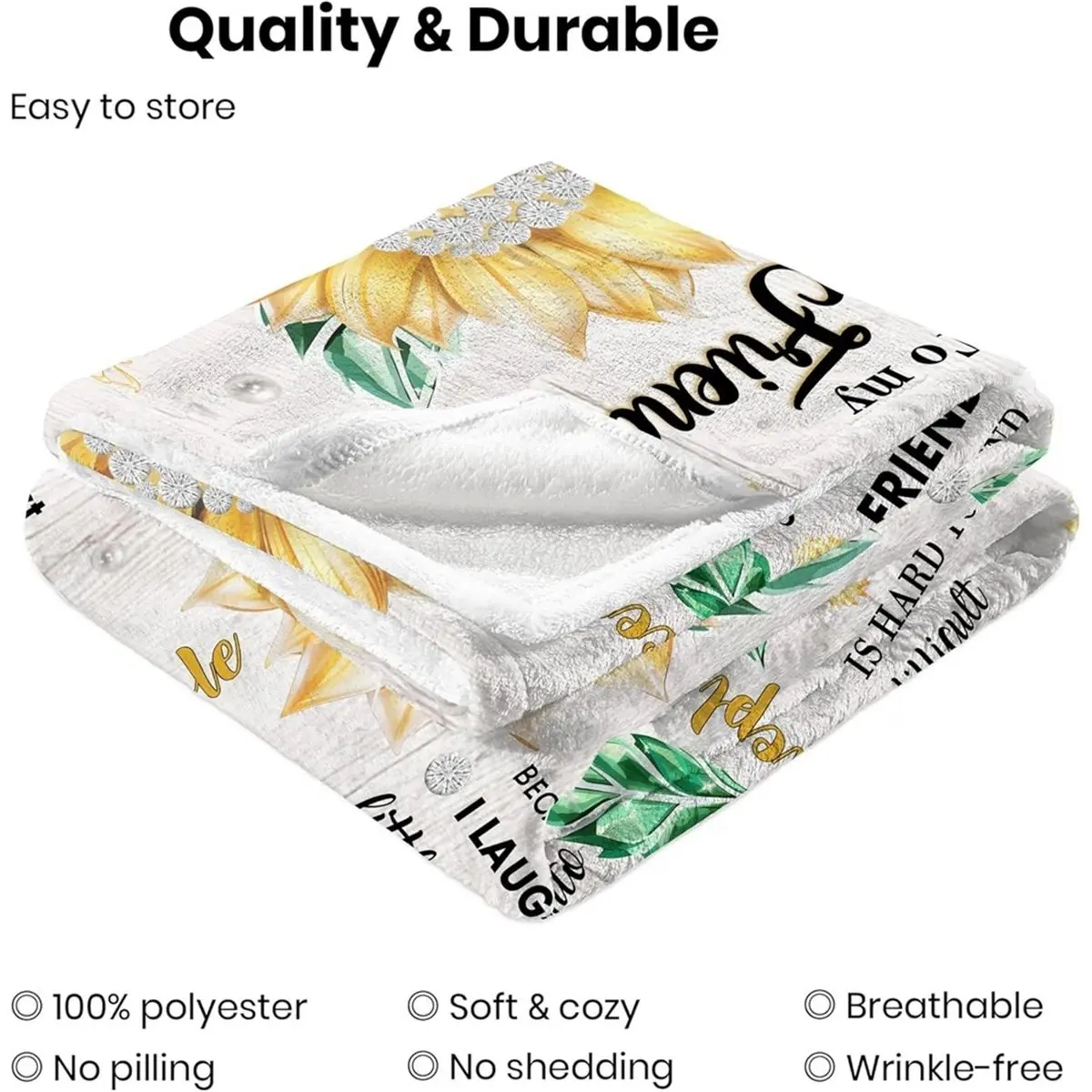 Multi-use Gear Best Friend Women'S Blanket Gift, Birthday and Friendship Gift, Size: Approximately 130x150cm,Friendship Gifts