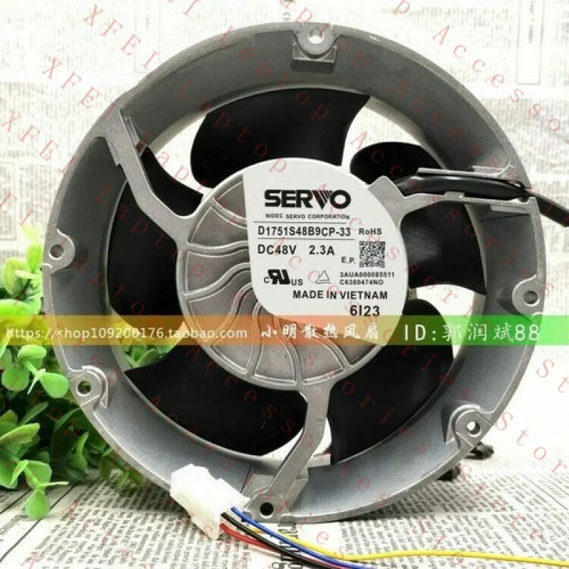 

F Inverter Silent Cooling Fan D1751S48B9CP-33 48V 2.3A 172*51MM
