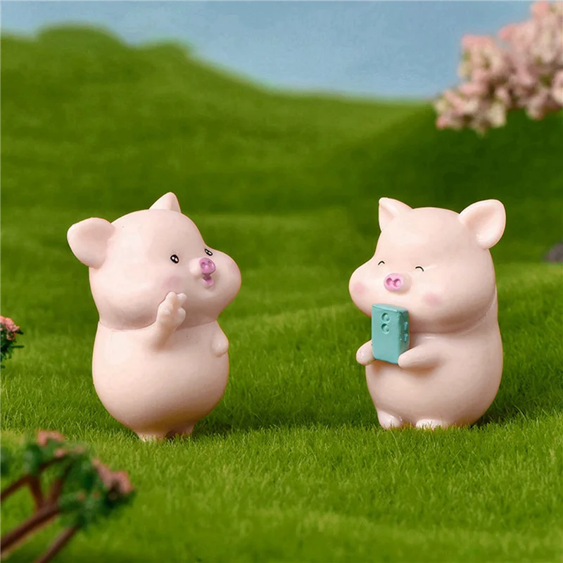 

【Подержанные предложения】42 шт. свинья пластиковые фигурки для украшения дома «сделай сам» пейзажные аксессуары сказочный сад миниатюры декор комнаты