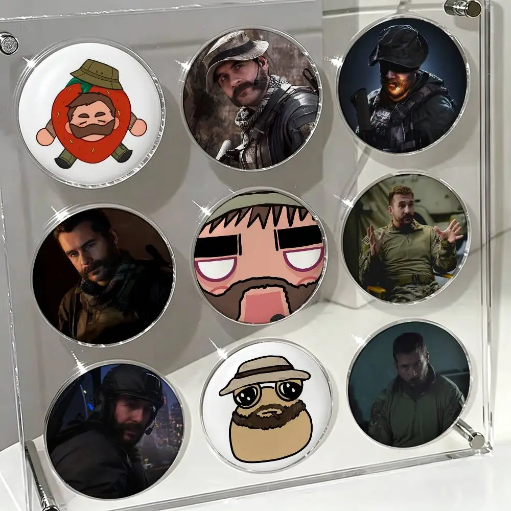 Captain J-John P-Price   Laser Badge Applicable For Backpack Clothes Hats Decor Creative Accessories