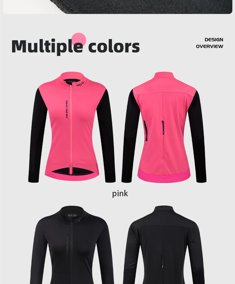 YKYWBIKE Damen Fahrradjacke 10-20 ℃ Outdoor-Sport, Rennrad-Trikot, winddicht, wasserdicht, Fahrradshirt, Fahrradbekleidung – Detail 14