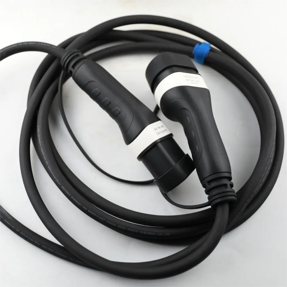 New Energy Vehicle Parts and Accessories Type 2 to Type 2 Electric Vehicle Charging Cable 16A 32A 7KW 11KW 22KW