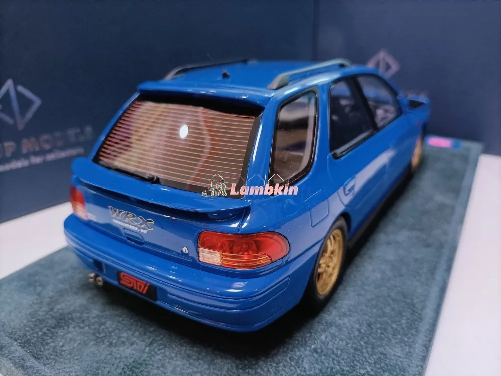 Engup 1/18 For Subaru WRX GF8 1994 Blue Impreza Wagon Wagon Model