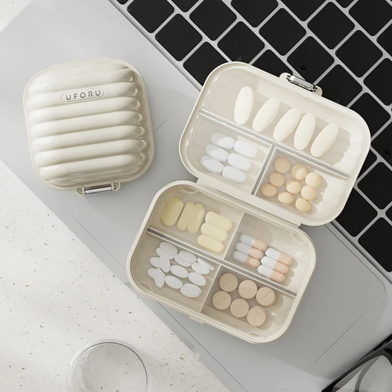 

Small Medicine Box, Portable Medicine Packaging Box, 7-day Portable Mini Pill Storage Box for Household Use