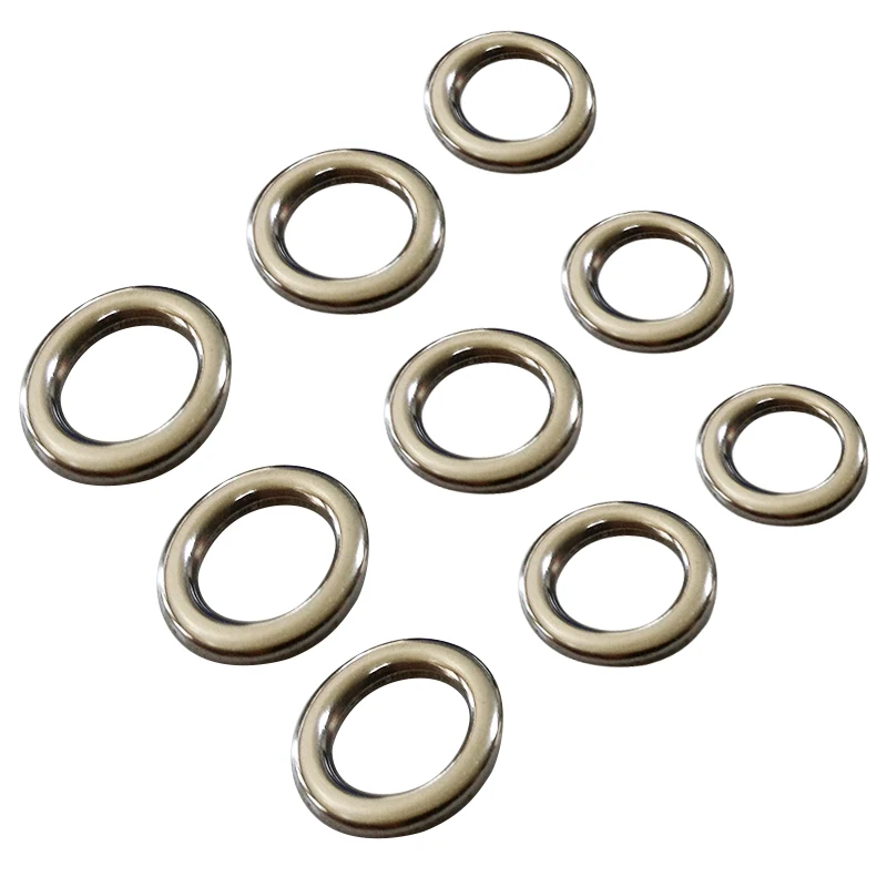 

Рыболовные аксессуары для джиговой ловли с твердым кольцом. Лучший очень большой тест из нержавеющей стали 304.