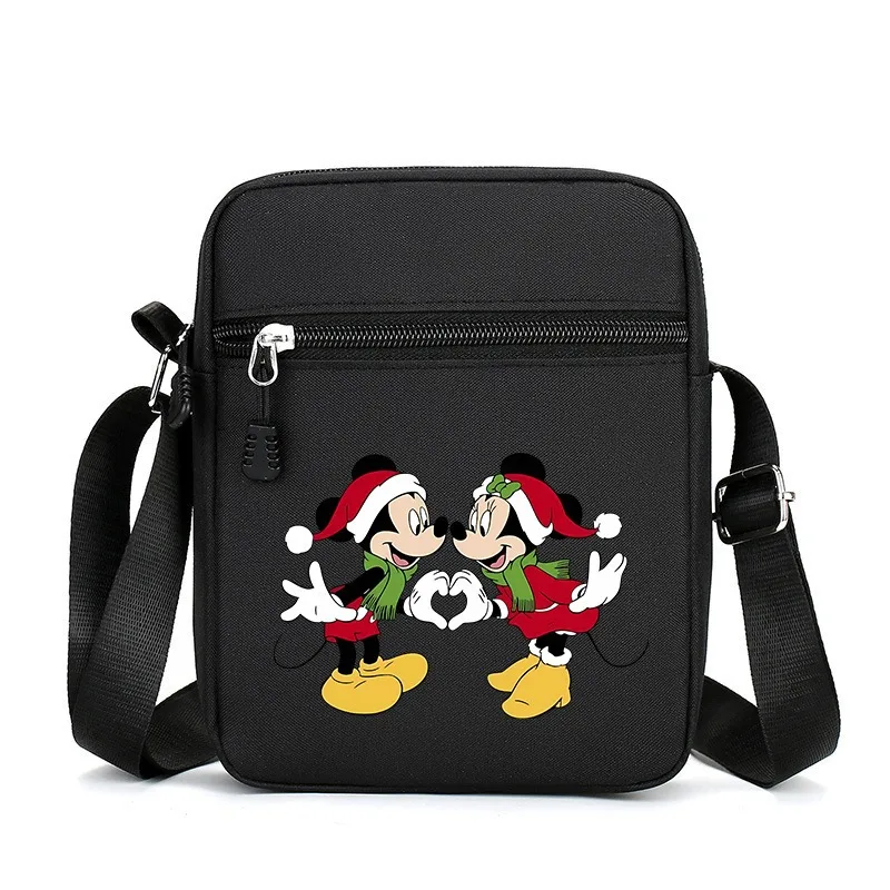 

Женская большая сумка с мультяшным принтом Микки Мауса, милая повседневная маленькая квадратная сумка для телефона, модные женские сумки через плечо для женщин