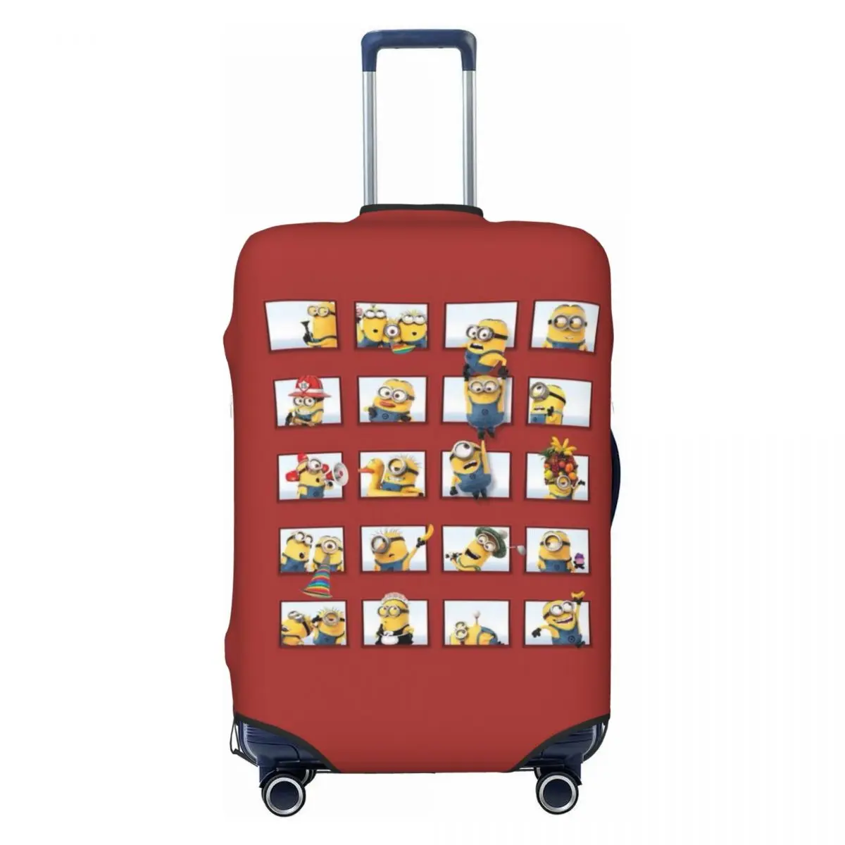 

Желтый чехол для чемодана с забавным рисунком, защитный чехол для чемодана, подходит для чемоданов 18-32 дюймов