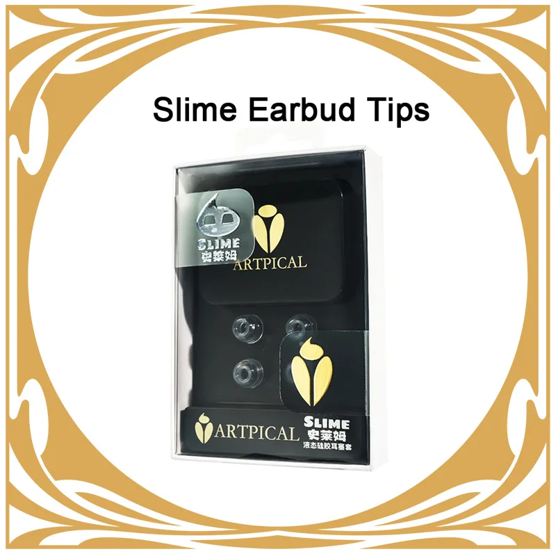 

ARTPICAL Slime Liquid Silicone Eartips Noise Lsolating Soft Earbud Tips In-Ear Headphones Silicone Ear Caps Ear Pads Accessories