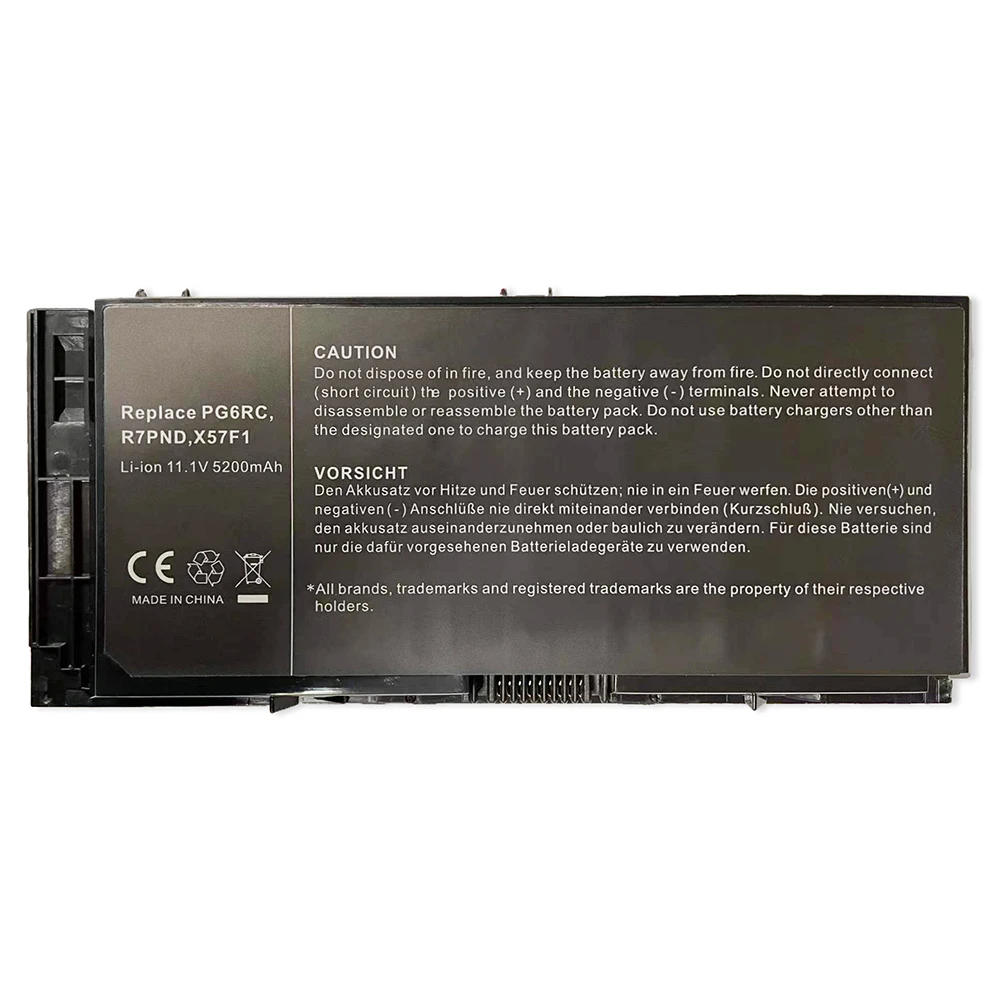 PG6RC FV993 R7PND 11.1V 5200mAh Laptop Battery For Dell Precision M4600 M4700 M4800 M6600 M6700 M6800 Series Notebook