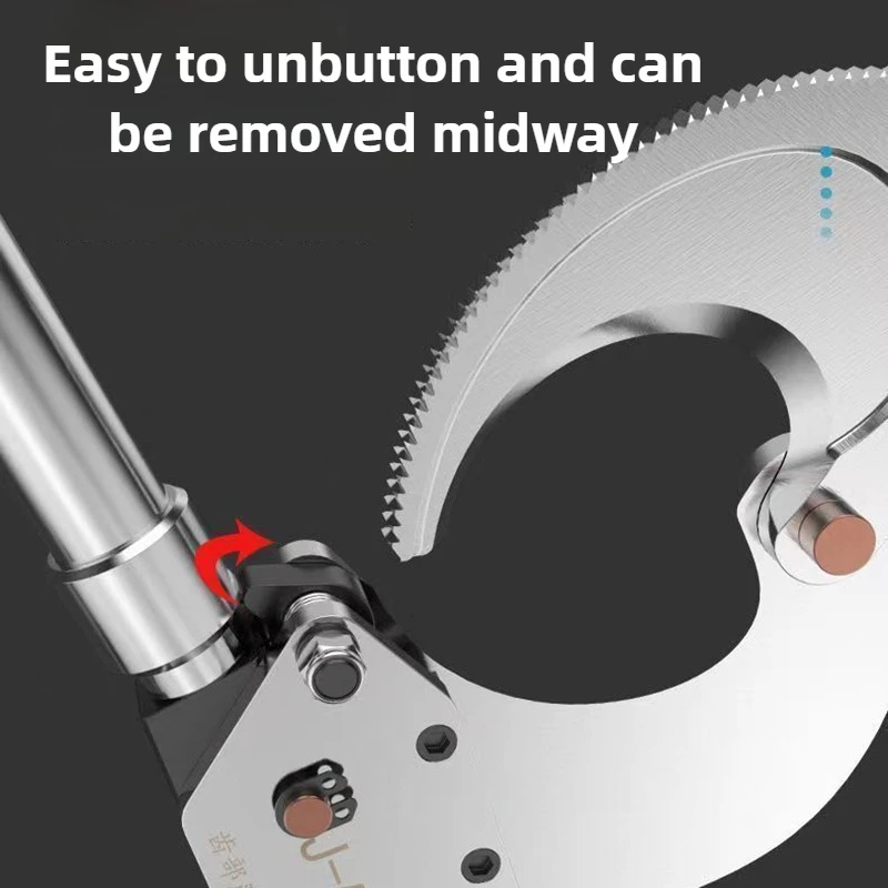 Cisailles à câble à cliquet, pince à câble professionnelle extensible, coupe-fil multifonction robuste, coupe-boulons en cuivre et aluminium