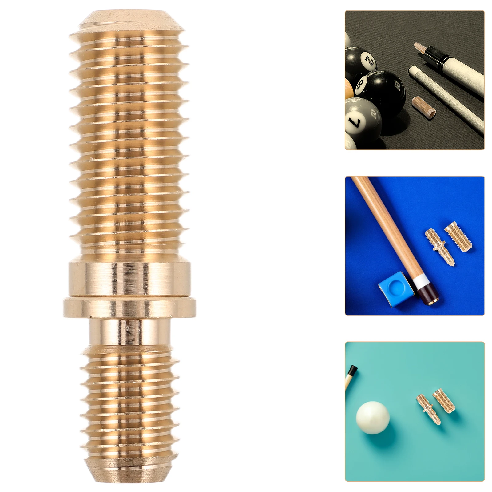 

1 Set Brass Pool Stick Hardware Universal Compatibility Shaft Connecting Extension Tip Repair Pool Sticks Hardware Kit Cue Joint